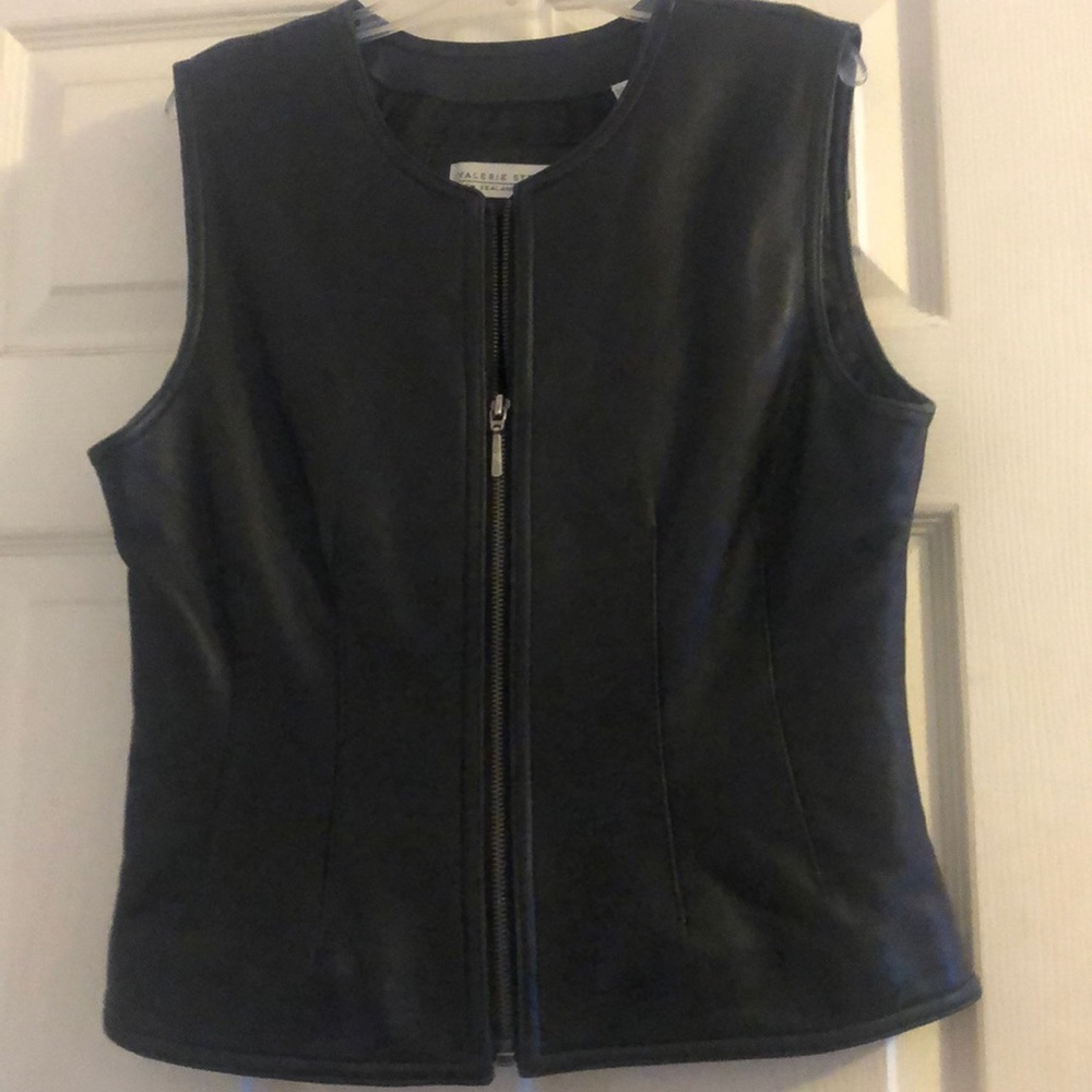 A Black Leather Vest